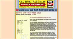Desktop Screenshot of larrysoldtimetradedays.com